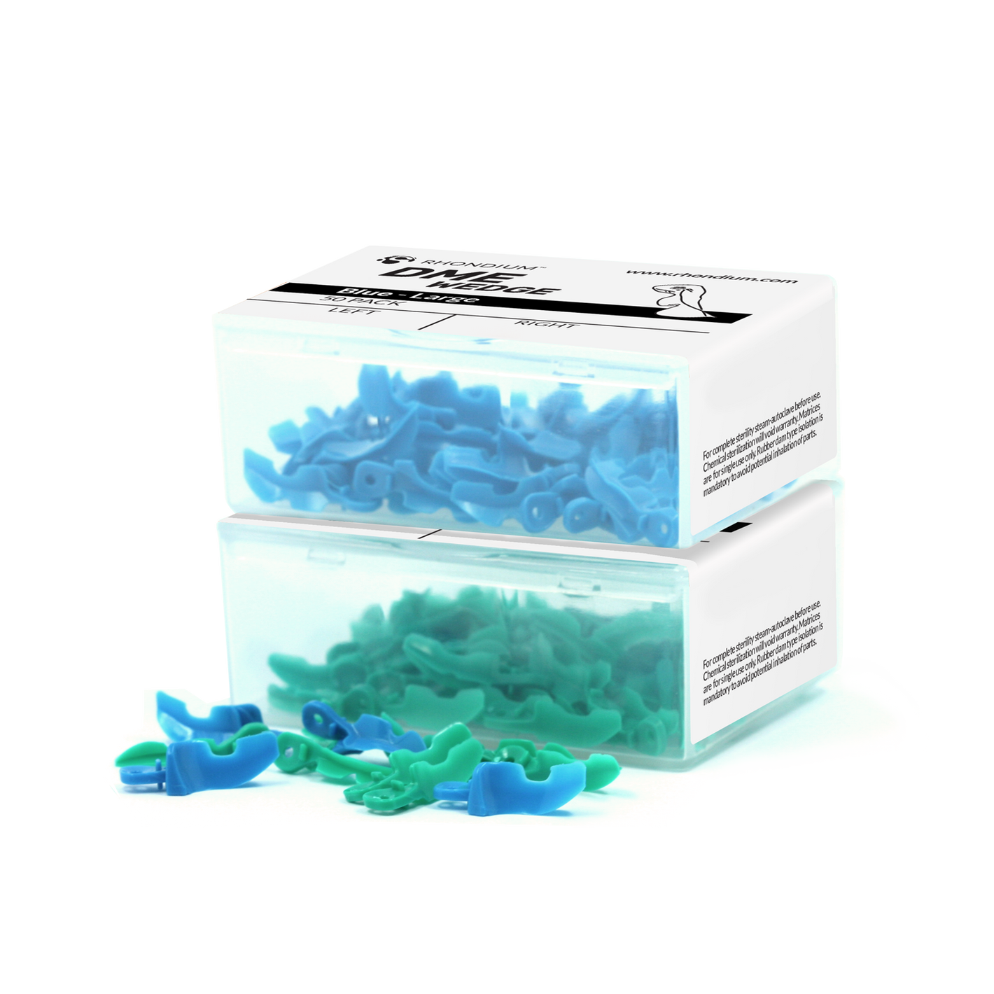 Deep Margin Elevation Wedge – Green & Blue – 100 Pack